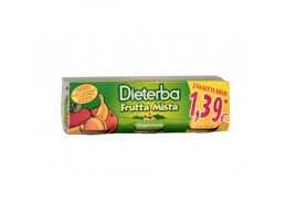 Dieterba Omogeneizzato Frutta Mista 3 X 80 Grammi - Prezzo In Offerta