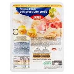 COOP TORTELLINI FRESCHI CON PROSCIUTTO CRUDO 250G - Spesa Bagheria