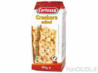 Certossa Crackers Salati con Sale In Superficie Review